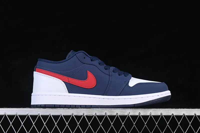 All categories Air Jordan Jordan series basketball shoes Air Jordan 1 Low G version pure original Air Jordan 1 Low AJ1 Joe 1 Patriot blue and red low-top cultural and leisure sports sneakers CZ8454-400
